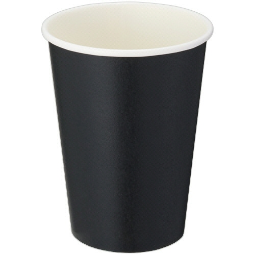 TANOSEE 厚紙タンブラー ブラック 280mL(9.5オンス) 1セット(250個:50個×5パック)/セット（ご注文単位1セット）【直送品】