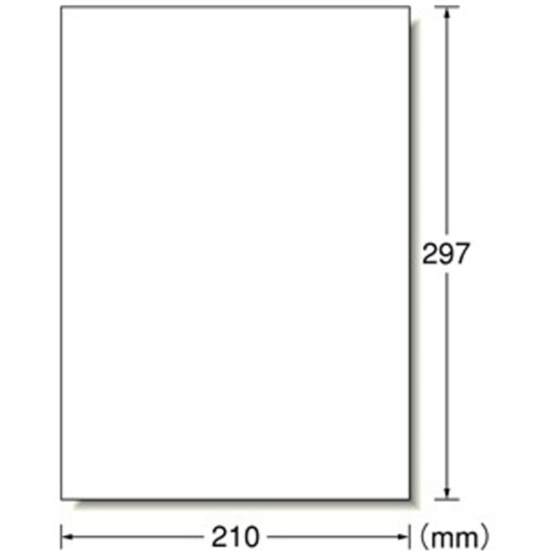 エーワン 屋外でも使えるサインラベルシール[レーザープリンタ] ツヤ消しフィルム・ホワイト A4 ノーカット 34031 7シート/1冊（ご注文単位1冊）【直送品】