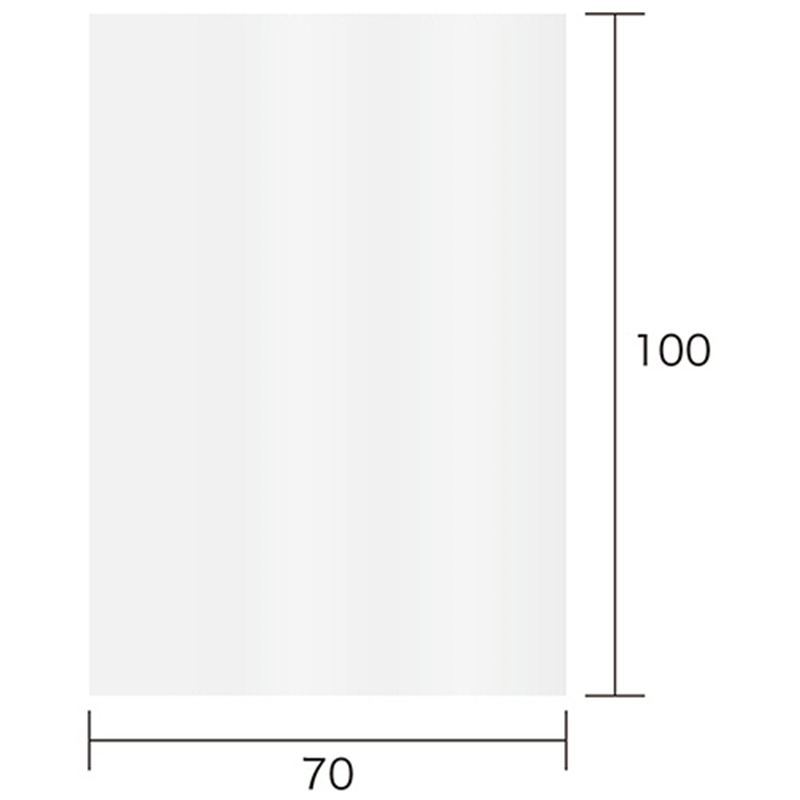 今村紙工 OPP袋 フラット/フタなし 小物M 70×100mm 0.025mm厚 OPP25-M 500枚/セット（ご注文単位1セット）【直送品】