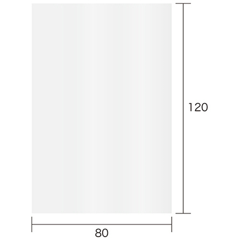今村紙工 OPP袋 フラット/フタなし 小物L 80×120mm 0.025mm厚 OPP25-L 500枚/セット（ご注文単位1セット）【直送品】