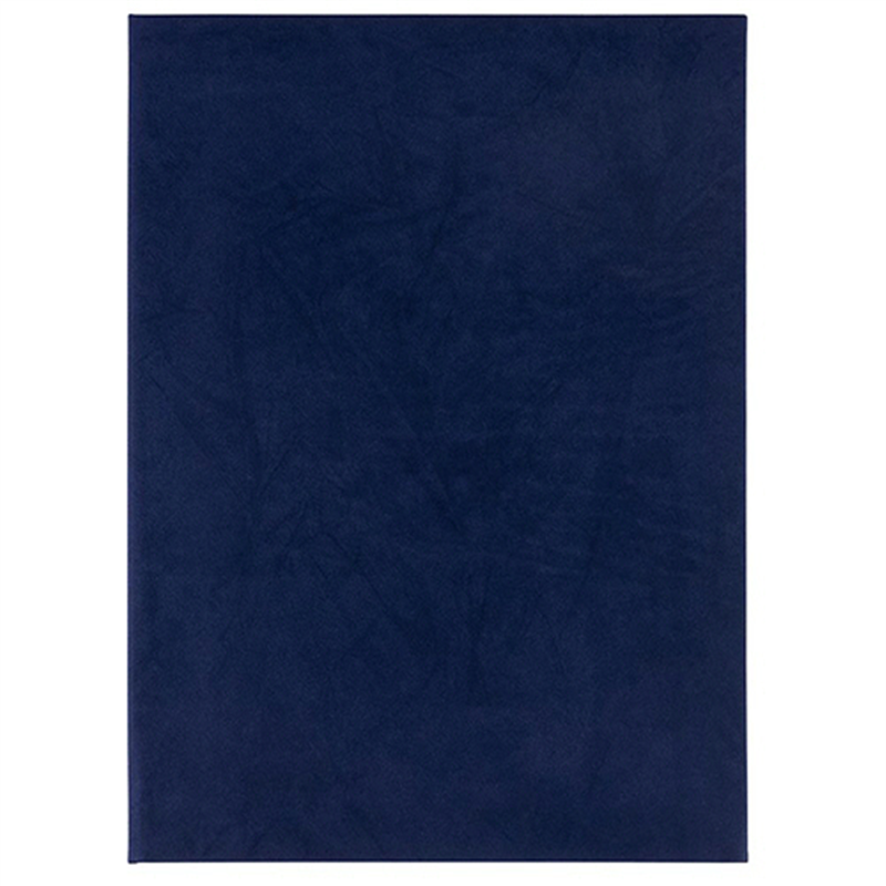 ナカバヤシ 証書ファイル 布クロス スエード調 A4 二つ折り 紺 FSS-A4-B 1冊(ご注文単位1冊)【直送品】