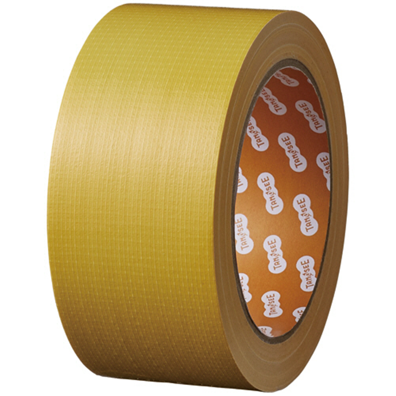 TANOSEE 布テープ/カラー 50mm×25m 黄 1巻（ご注文単位1巻）【直送品】