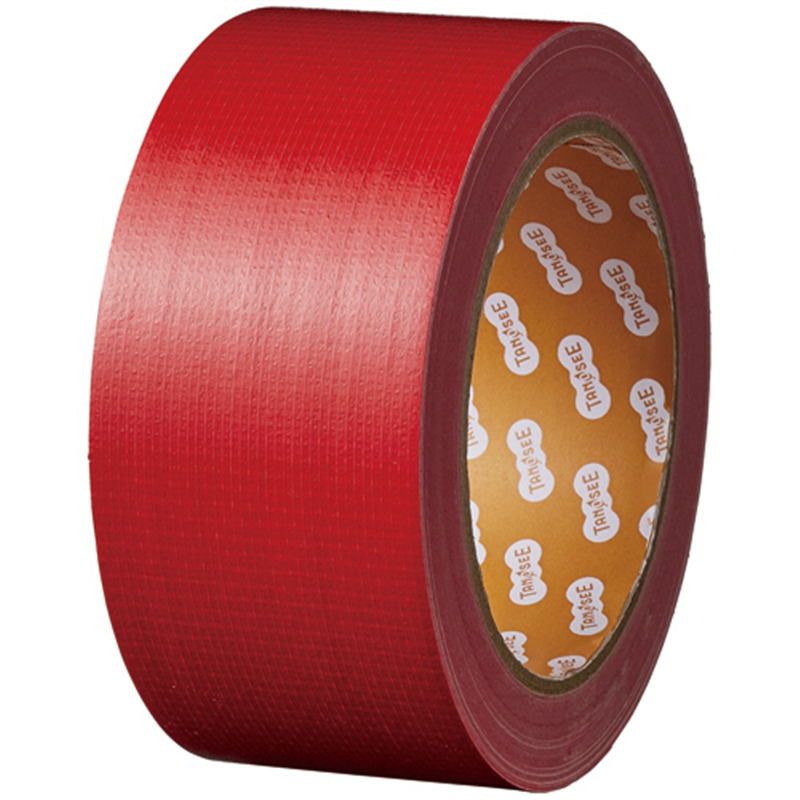 TANOSEE 布テープ/カラー 50mm×25m 赤 30巻/1セット（ご注文単位1セット）【直送品】