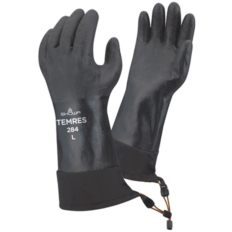 ショーワグローブ 防寒テムレス カフ LL ブラック NO284-LLBLK 1双（ご注文単位1双）【直送品】