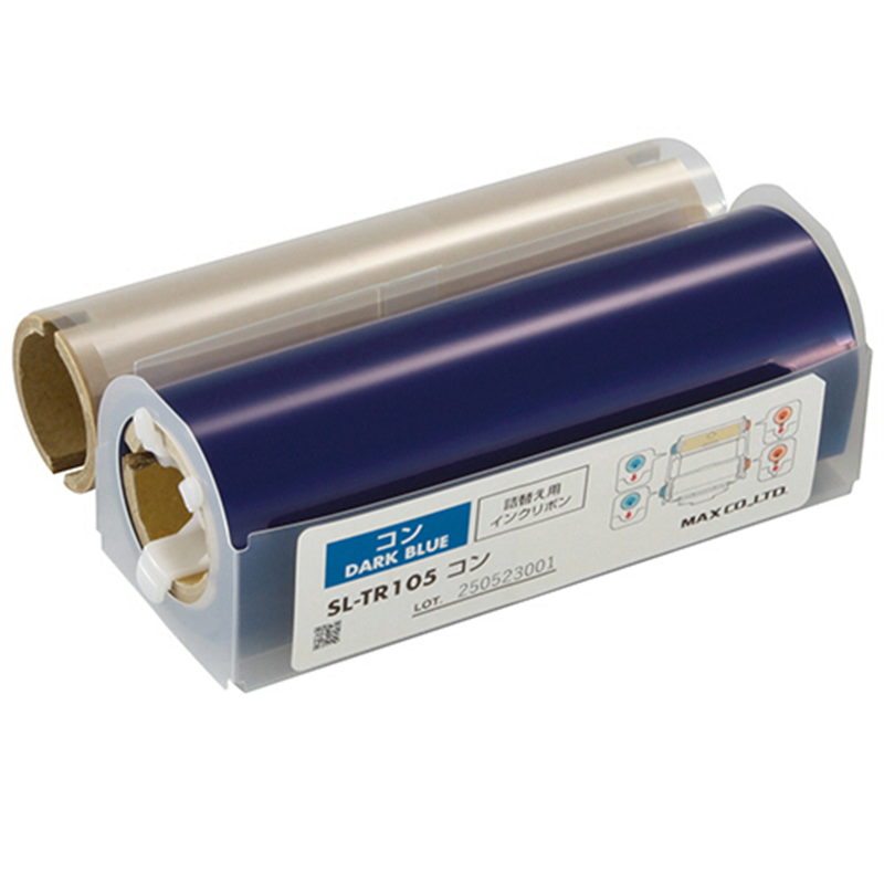 マックス ビーポップ 100タイプ用詰替えインクリボン 60m 紺 SL-TR105 1個（ご注文単位1個）【直送品】