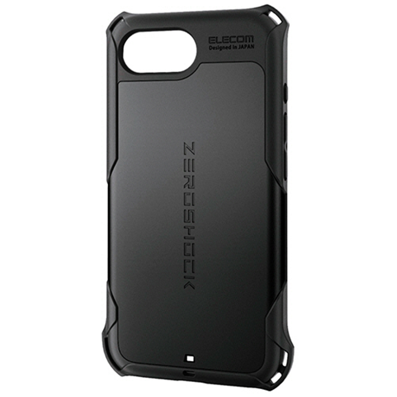 エレコム iPhone 16e ZEROSHOCK ケース ブラック PM-A25SZEROBK 1個（ご注文単位1個）【直送品】