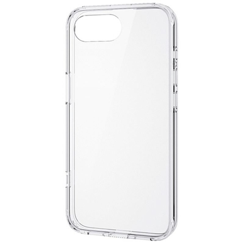 エレコム iPhone 16e ハイブリッドガラスケース スタンダード メタルステッカー付 クリア PM-A25SHVCG1CR 1個（ご注文単位1個）【直送品】