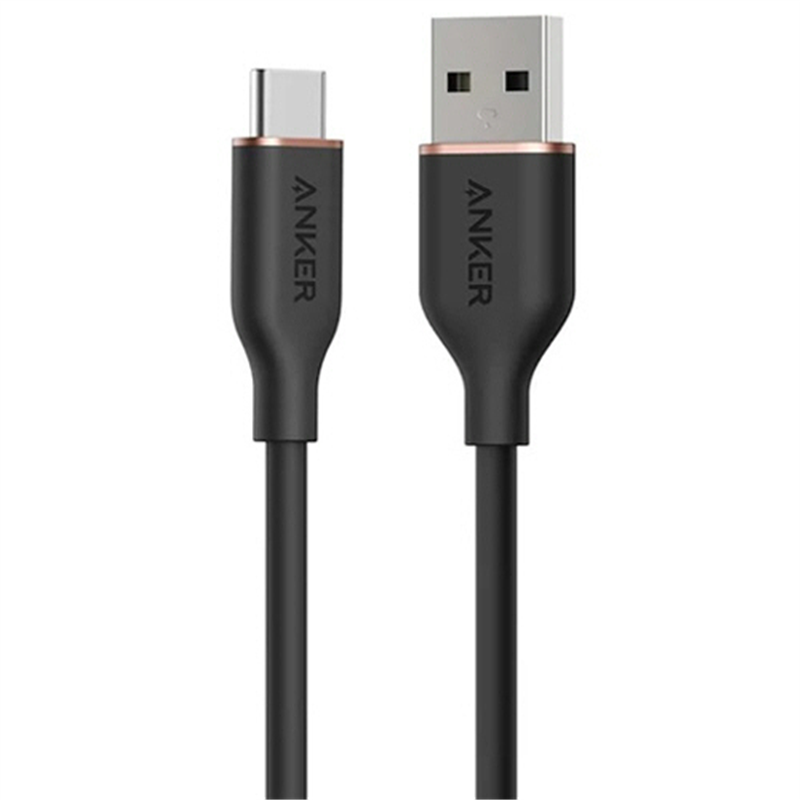 アンカージャパン ANKER USB-C & USB-A ケーブル Flow 0.9m ブラック A85G1N11 1本（ご注文単位1本）【直送品】