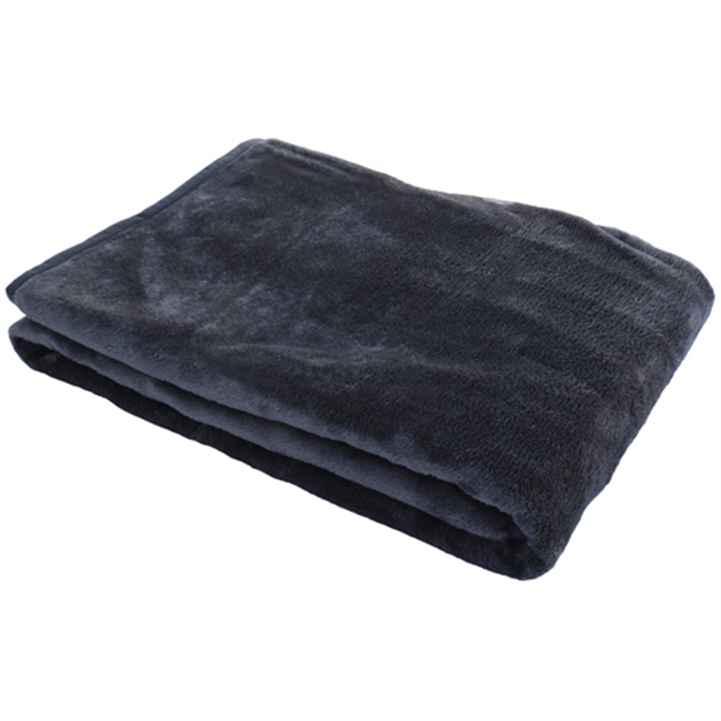 千住 TEKNOS 洗えるフランネル敷毛布 140×80cm グレー EM-541F 1枚（ご注文単位1枚）【直送品】