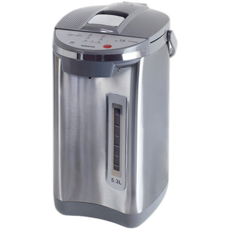 YAMAZEN 大容量電動ポット 5.3L グレー YPA-M530/H 1台（ご注文単位1台）【直送品】
