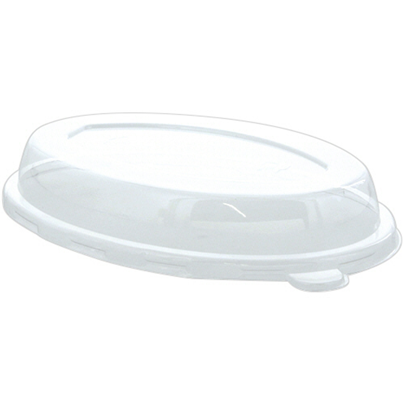 シモジマ HEIKO 紙皿 バガスペーパーウェア 業務用 カレー皿 透明蓋 550mL用 #004466186 50枚/1パック（ご注文単位1パック）【直送品】