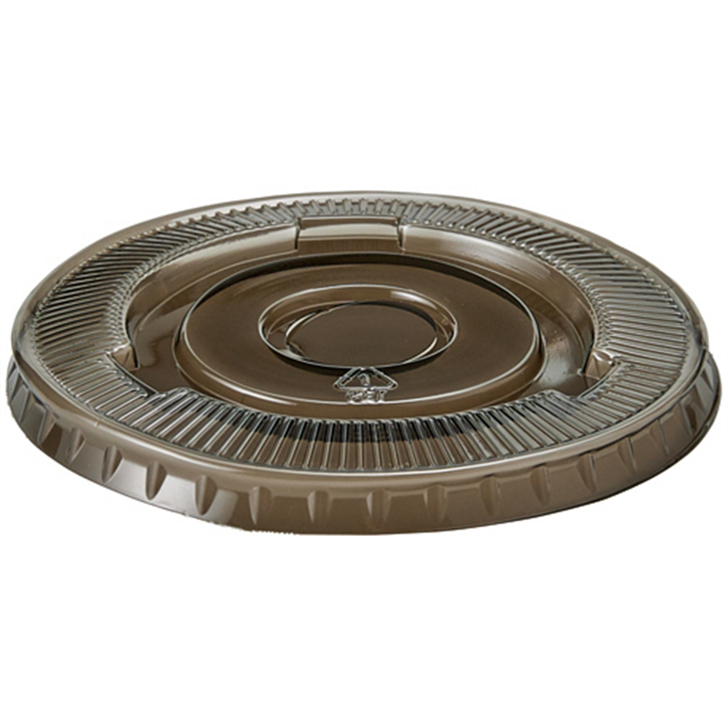 シモジマ HEIKO 透明カップ A-PET 平蓋 12オンス用 口径92mm C穴付 黒 #004526031 50枚/1パック（ご注文単位1パック）【直送品】