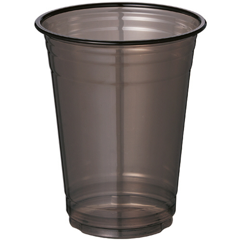 シモジマ HEIKO 透明カップ A-PET 約540mL/16オンス 浅型 口径98mm 黒 #004526015 50枚/1パック（ご注文単位1パック）【直送品】