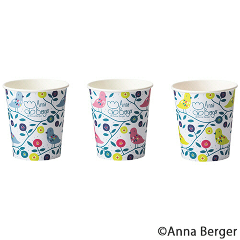 TANOSEE 紙コップ Little Bird/リトルバード 205mL/7オンス 1600個/1セット（ご注文単位1セット）【直送品】