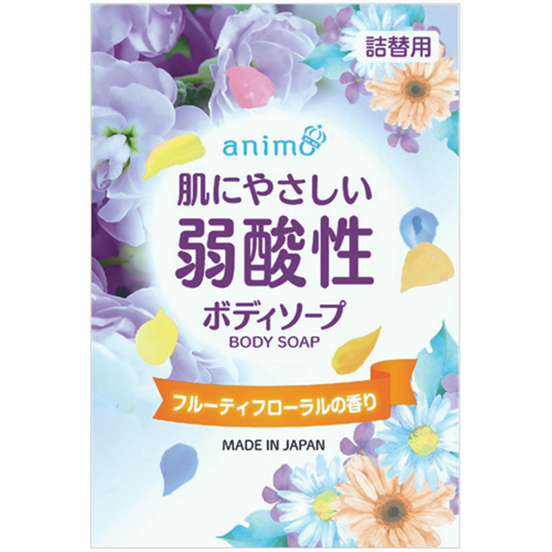 ロケット石鹸 肌にやさしい弱酸性ボディソープ フルーティフローラル 詰替用 340mL 1個（ご注文単位1個）【直送品】
