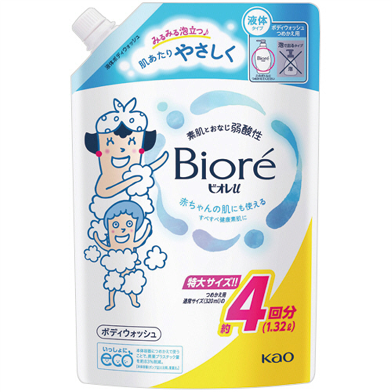 花王 ビオレu ボディウォッシュ つめかえ用 特大 1.32L 1個（ご注文単位1個）【直送品】