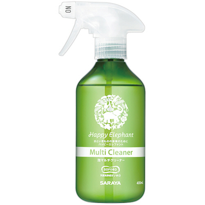 サラヤ ハッピーエレファント 泡マルチクリーナー 本体 400mL 1本（ご注文単位1本）【直送品】