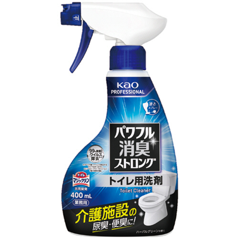 花王 パワフル消臭ストロング トイレ用洗剤 本体 400mL 1本（ご注文単位1本）【直送品】