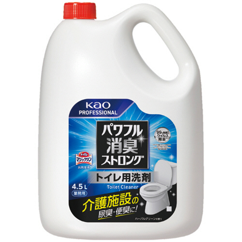 花王 パワフル消臭ストロング トイレ用洗剤 業務用 4.5L 1本（ご注文単位1本）【直送品】