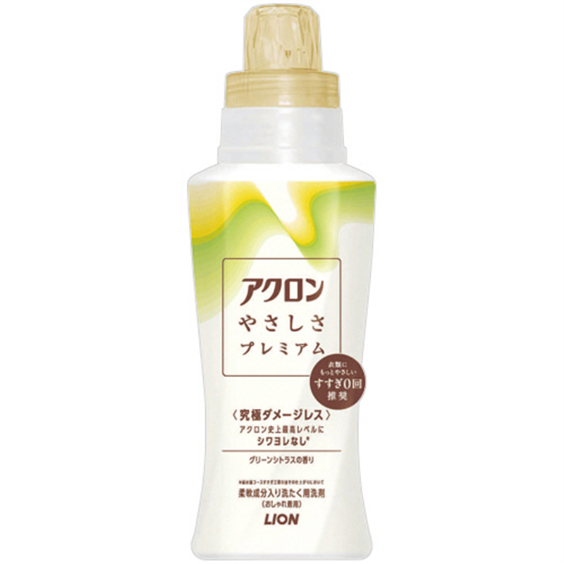 ライオン アクロンやさしさプレミアム グリーンシトラスの香り 本体 420mL 1本（ご注文単位1本）【直送品】