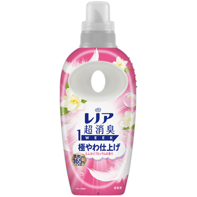 P&G レノア 超消臭1week 極やわ仕上げ ふんわりブロッサムの香り 本体 490mL 1本（ご注文単位1本）【直送品】