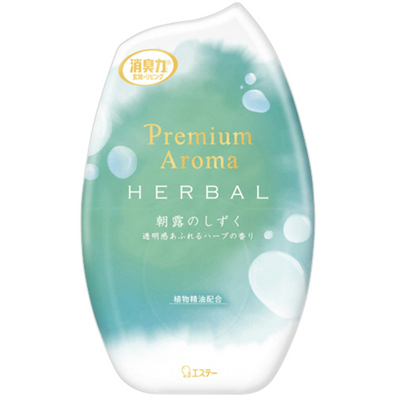 エステー お部屋の消臭力 Premium Aroma HERBAL 朝露のしずく 400mL 1個（ご注文単位1個）【直送品】