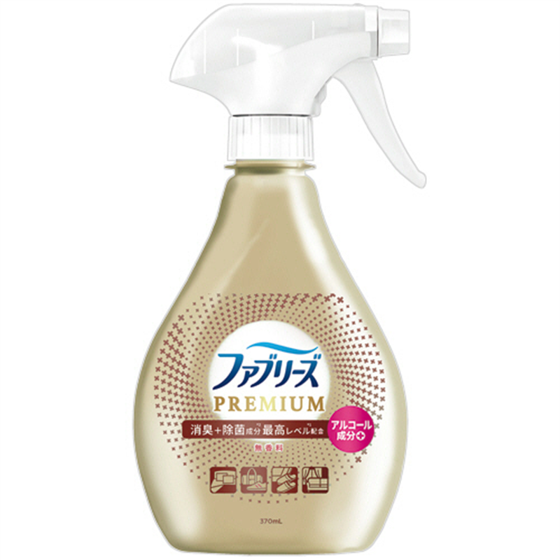P&G ファブリーズ ダブル除菌+消臭 プレミアム 無香料 本体 370mL 1本（ご注文単位1本）【直送品】