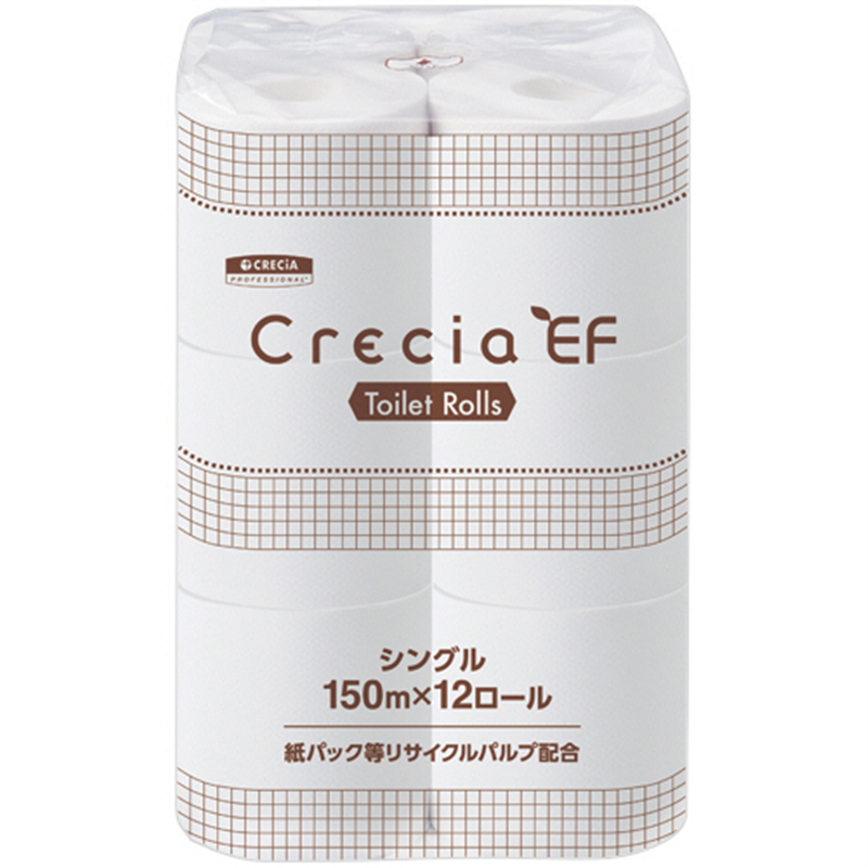 日本製紙クレシア クレシア EFトイレットロール シングル 150m 48ロール/1セット（ご注文単位1セット）【直送品】