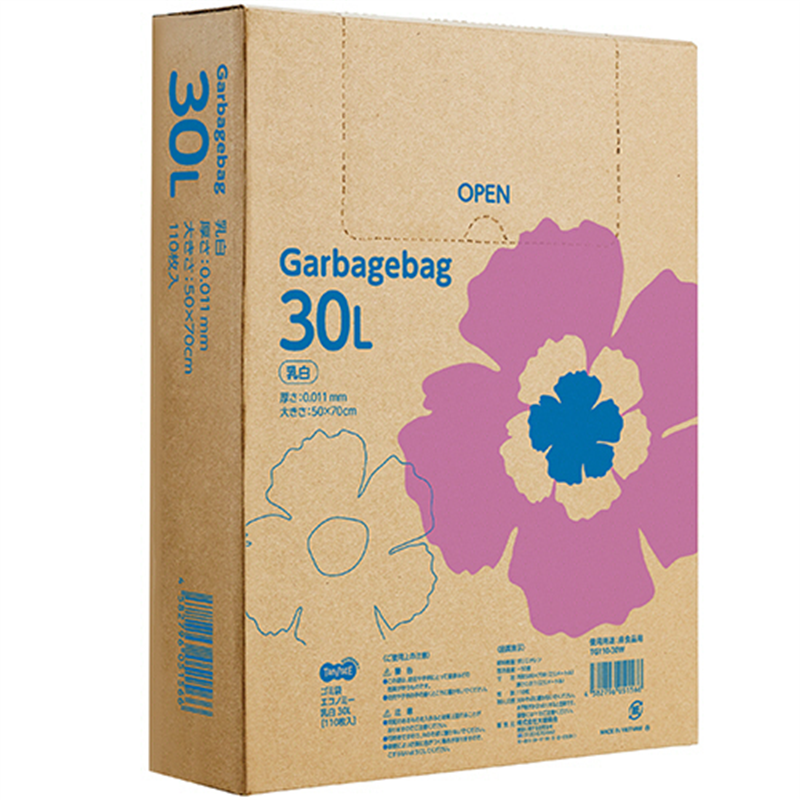 TANOSEE ゴミ袋エコノミー 乳白 30L BOXタイプ 1540枚/1セット（ご注文単位1セット）【直送品】