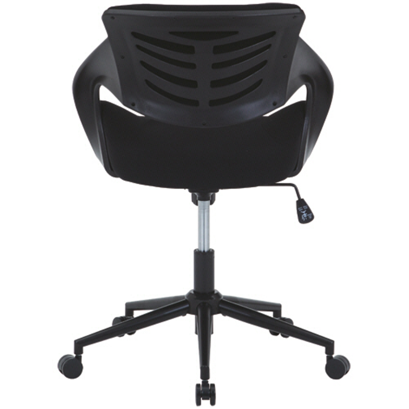 不二貿易 腰当たりが良いチェア クラウド フレーム：ブラック 背・座：ブラック C/D74002 1脚（ご注文単位1脚）【直送品】