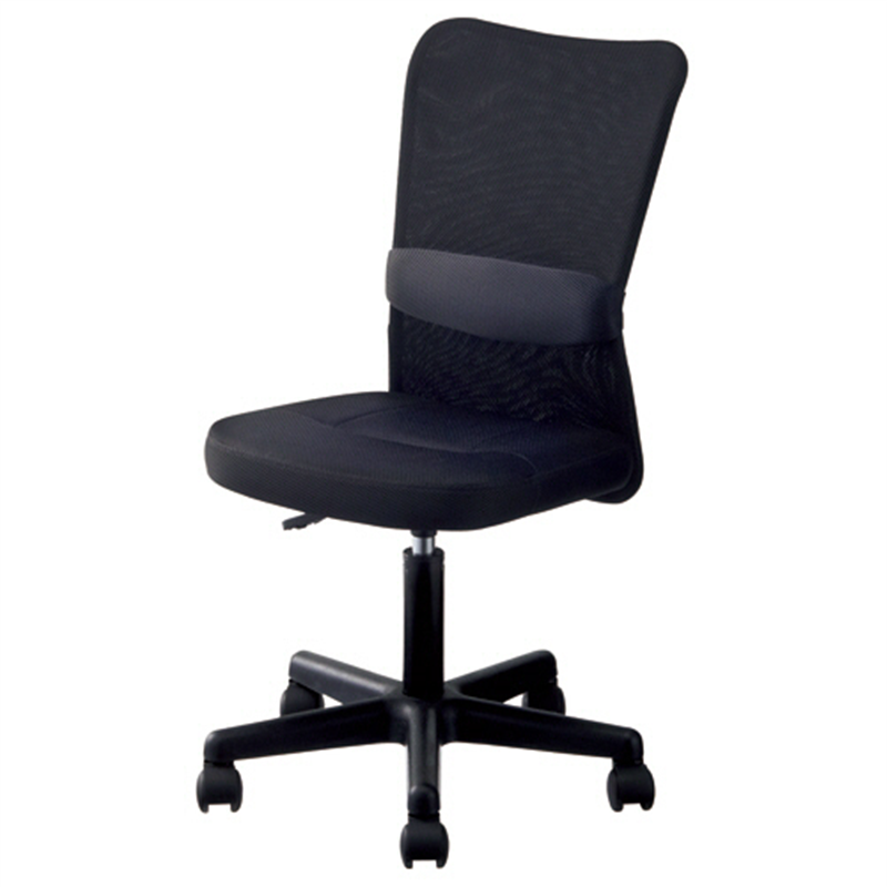 不二貿易 メッシュバックチェアー ハンターII 肘なし ブラック HF-38BK 4脚/1セット（ご注文単位1セット）【直送品】