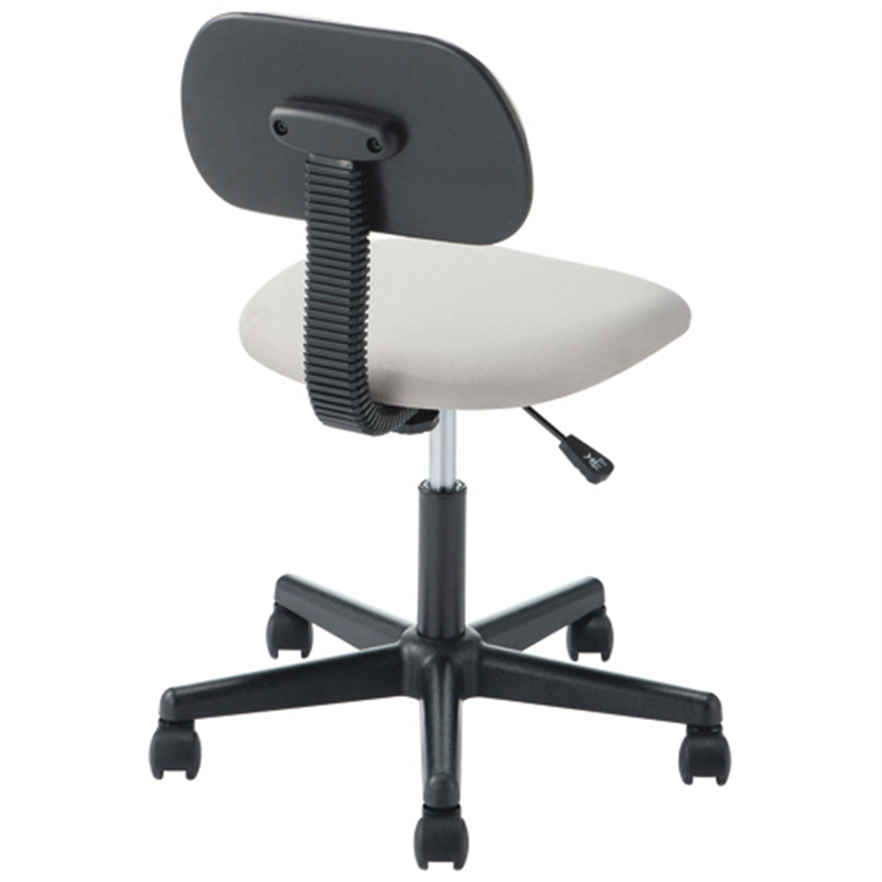 YAMAZEN ワークチェア 布張りタイプ 肘なし ライトグレー HOA-195/AGY 4脚/1セット（ご注文単位1セット）【直送品】