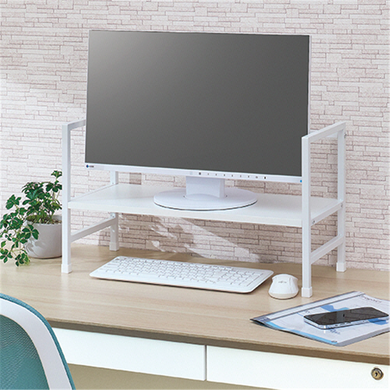 アスカ 机上台 高さ調整付 ハイタイプ 木目ブラック DSK08BK 1台（ご注文単位1台）【直送品】