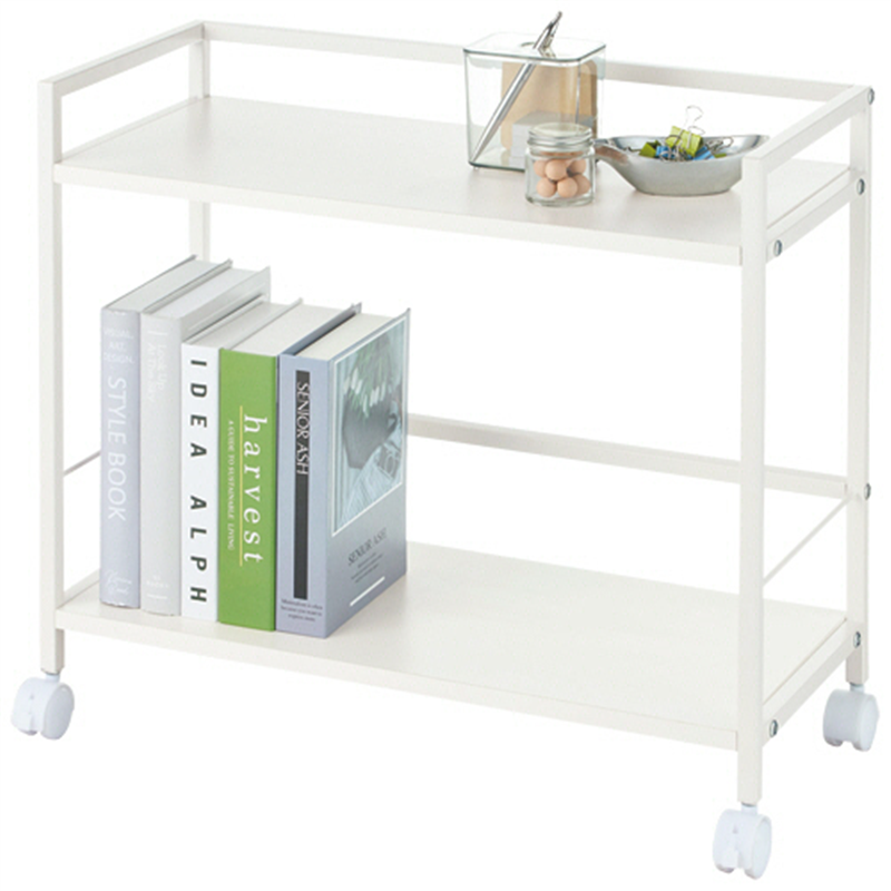 アスカ デスクワゴン ワイド 2段 ホワイト DWG04W 1台(ご注文単位1台)【直送品】