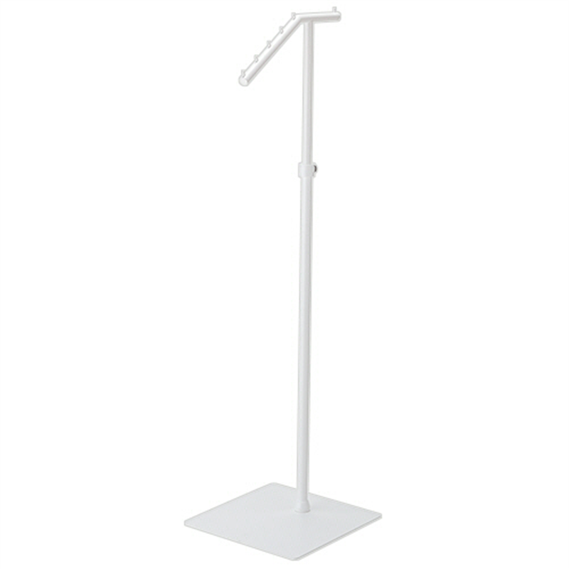 店研創意 ストア・エキスプレス 傾斜ハンガーラック ホワイト 1台（ご注文単位1台）【直送品】