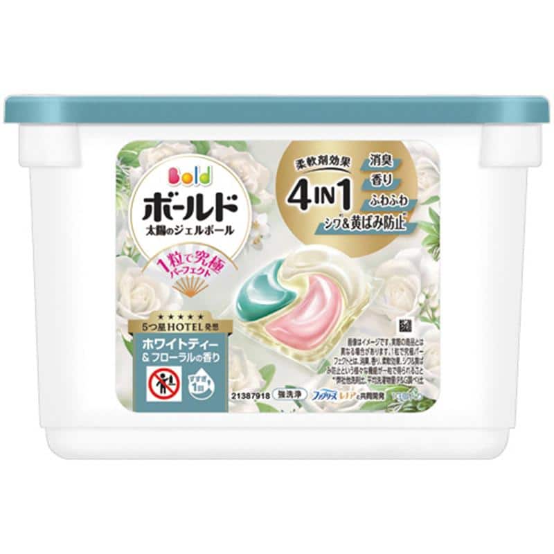 P&G ボールド ジェルボール 心弾けるホワイトティー&フローラルの香り 本体 1パック(13個) （ご注文単位1パック）【直送品】