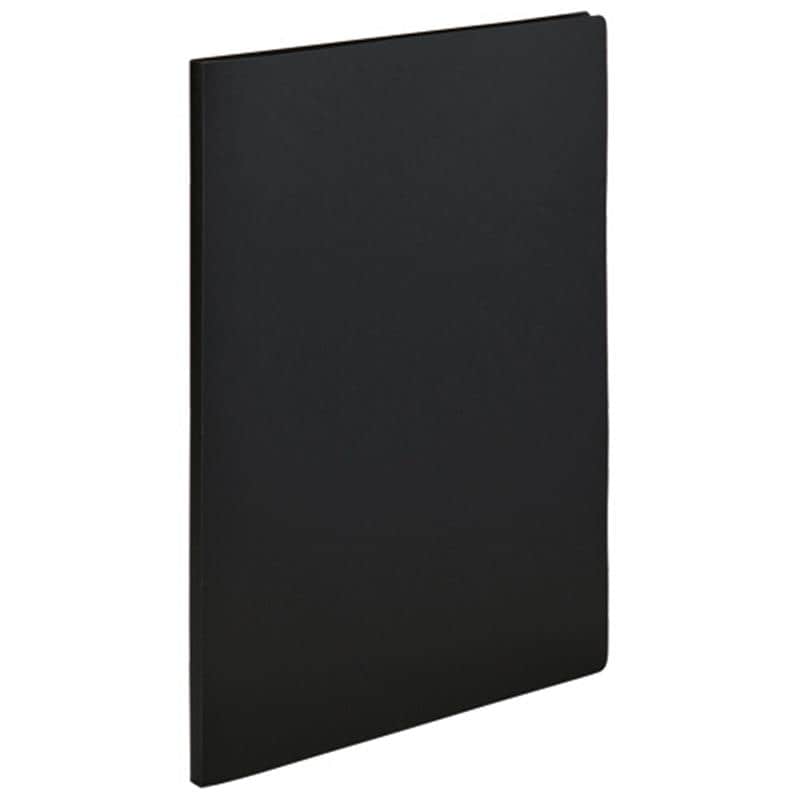 TANOSEE クリアファイル(不透明表紙) A4タテ 10ポケット ブラック 1セット(10冊) （ご注文単位1セット）【直送品】
