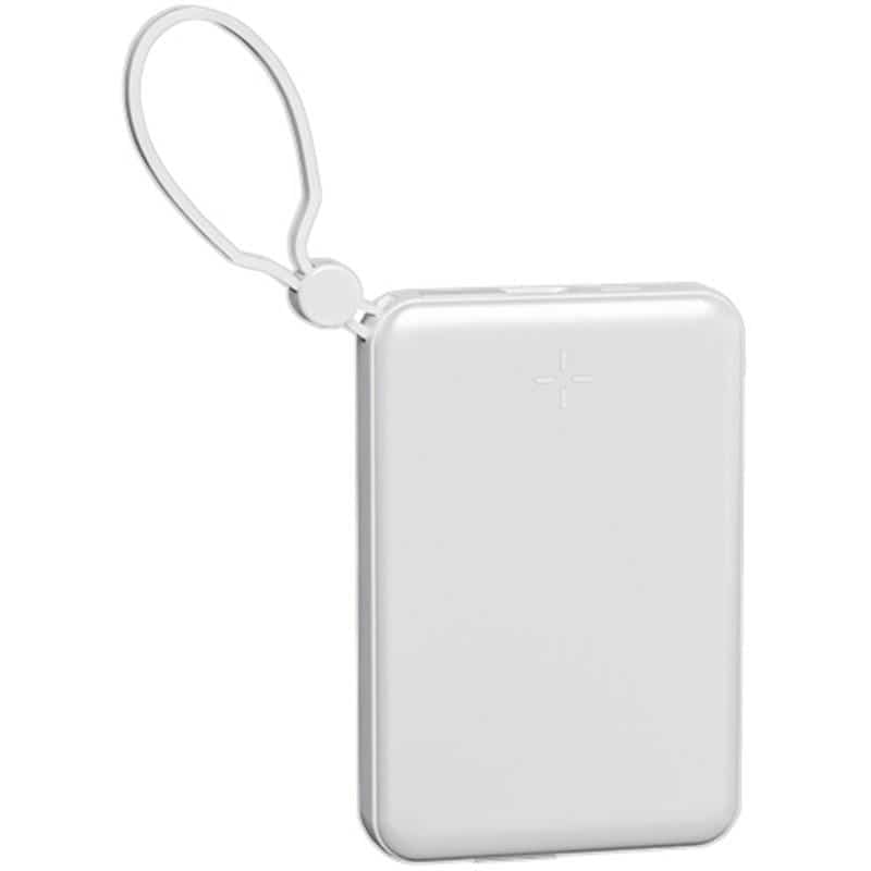 ハイディスク PD20W ケーブル一体型モバイルバッテリー 10000mAh ホワイト HD4-MBTC10W2CPD20WH 1個 （ご注文単位1個）【直送品】