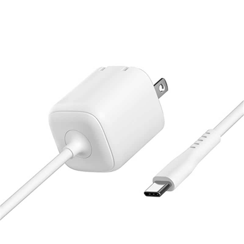 ハイディスク Type-Cケーブル一体型AC充電器 HD-AC20WC15WH 1個 （ご注文単位1個）【直送品】