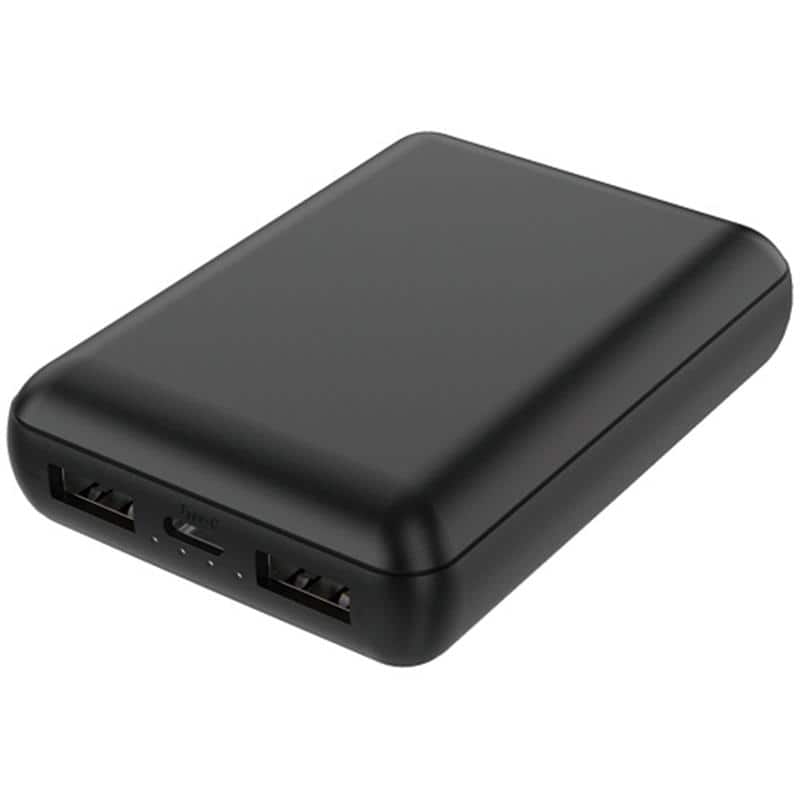 ハイディスク モバイルバッテリー(PP袋) 10000mAh ブラック HD4-MBTC10000BKP 1個 （ご注文単位1個）【直送品】