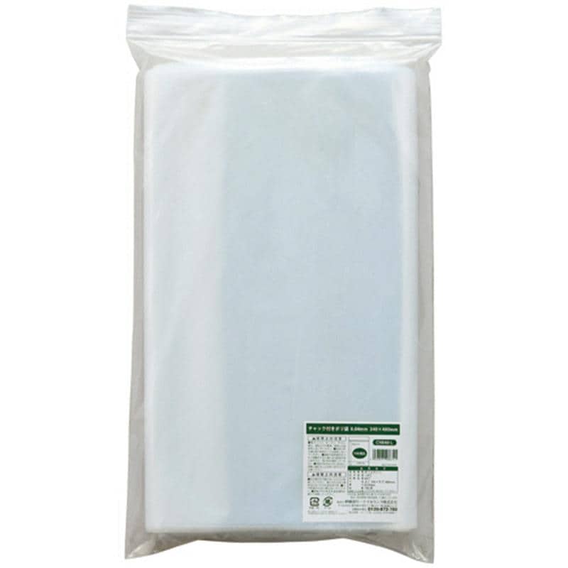 伊藤忠リーテイルリンク チャック付ポリ袋 0.04×340×480mm CHB40-L 1セット(500枚:100枚×5パック) （ご注文単位1セット）【直送品】