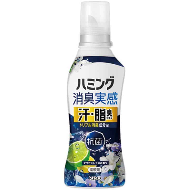 花王 ハミング 消臭実感 汗・脂臭タイプ クリアシトラスの香り 本体 500g 1本 （ご注文単位1本）【直送品】