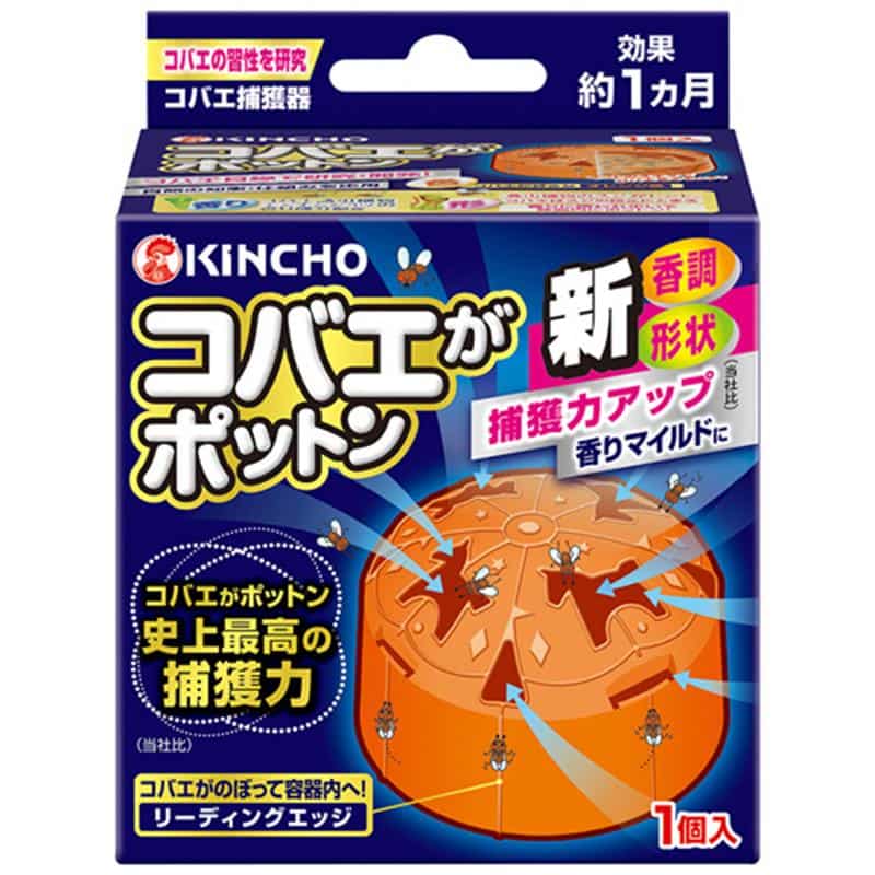 大日本除蟲菊 KINCHO コバエがポットン 置くタイプ 1箱 （ご注文単位1箱）【直送品】