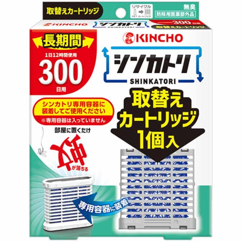 大日本除蟲菊 KINCHO シンカトリ 300日 無臭性 取替えカートリッジ 1個 （ご注文単位1個）【直送品】