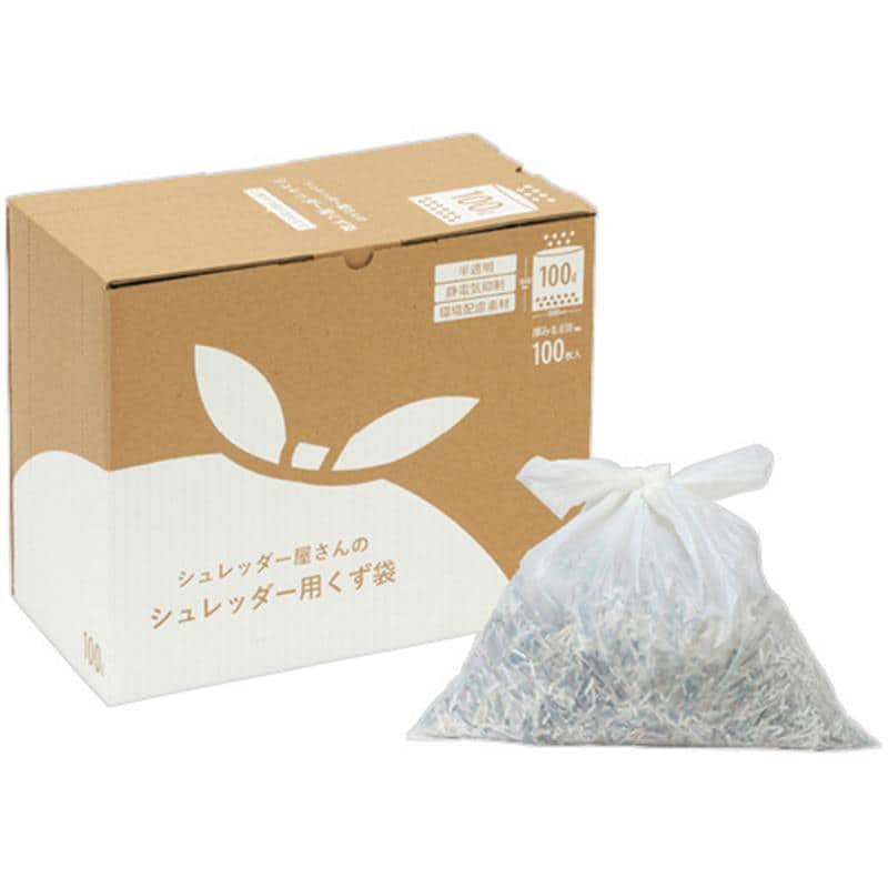 明光商会 シュレッダー屋さんシリーズ シュレッダーくず袋 100L 1パック(100枚) (ご注文単位1パック)【直送品】