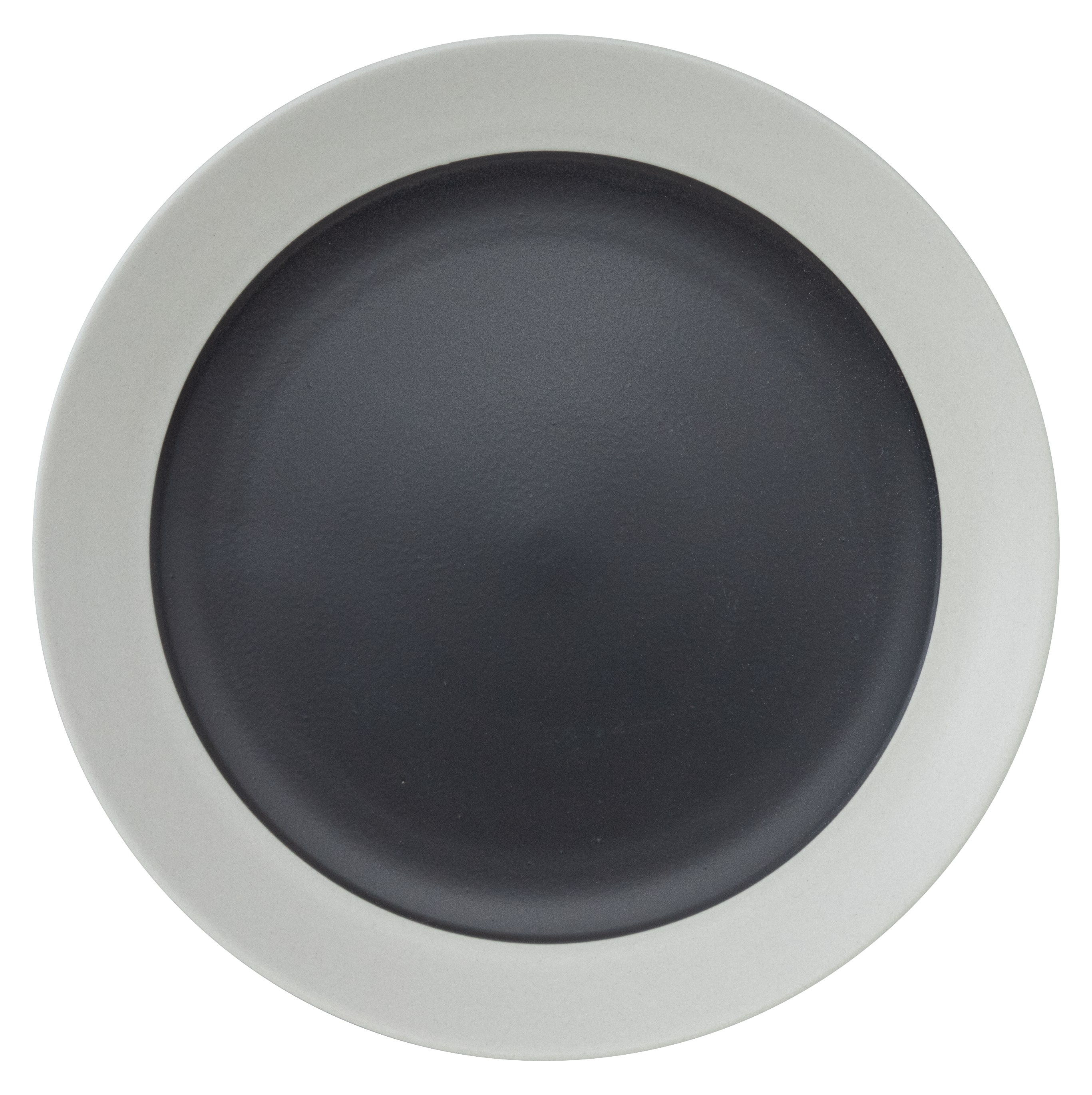 山万 サラサ　カーボンブラック　19.5cmプレート 1個（ご注文単位1個）【直送品】