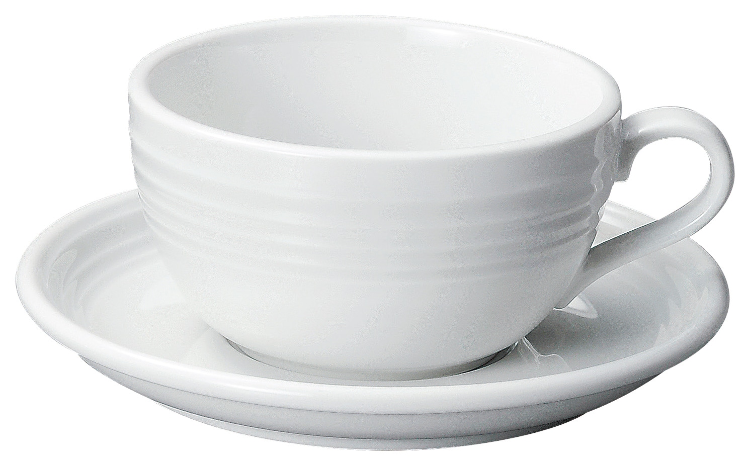 山万 オービット　フロスティーホワイト　ラテカップ ※カップ単品のみ1個（ご注文単位1個）【直送品】