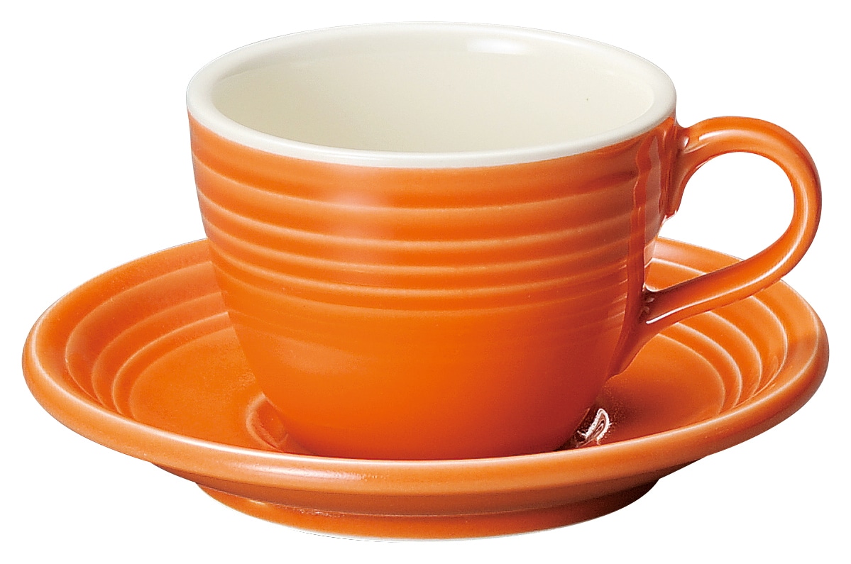 山万 オービット　マンダリンオレンジ　コーヒーソーサー※ソーサー単品のみ 1個（ご注文単位1個）【直送品】