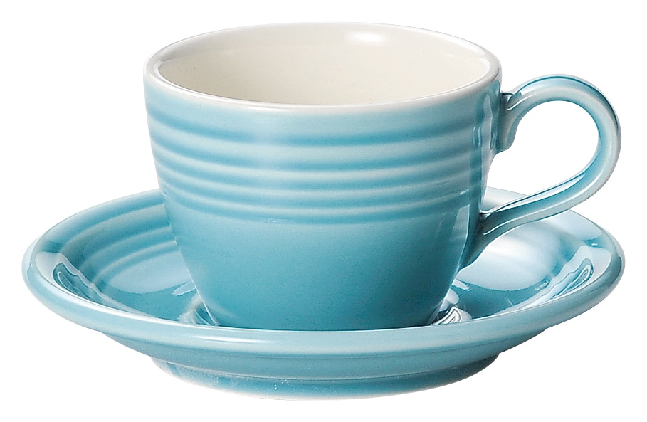 山万 オービット　ターコイズブルー　コーヒーソーサー※ソーサー単品のみ 1個（ご注文単位1個）【直送品】