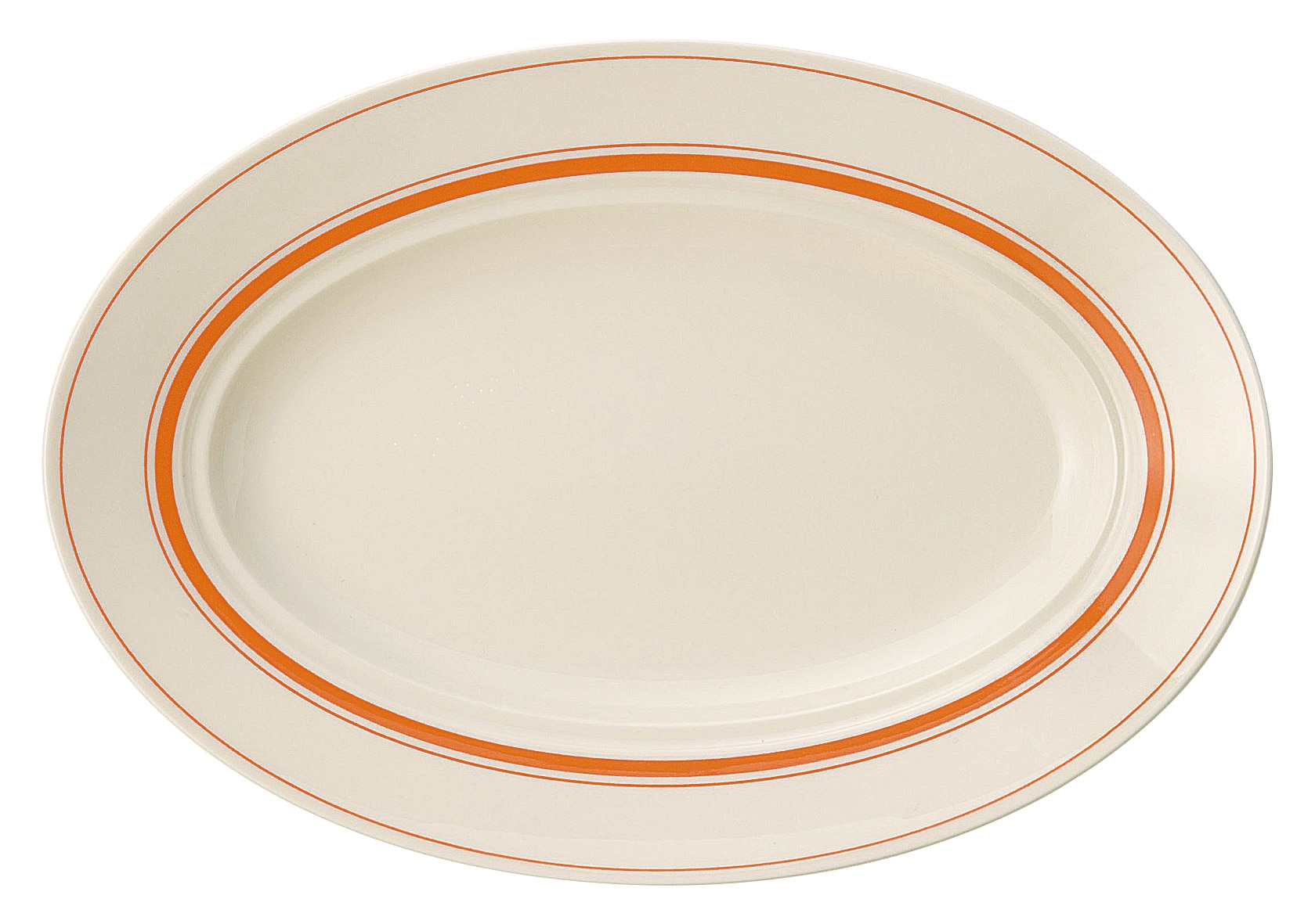 山万 カントリーサイド　ソーバーオレンジ　32.5cmプラター 1個（ご注文単位1個）【直送品】